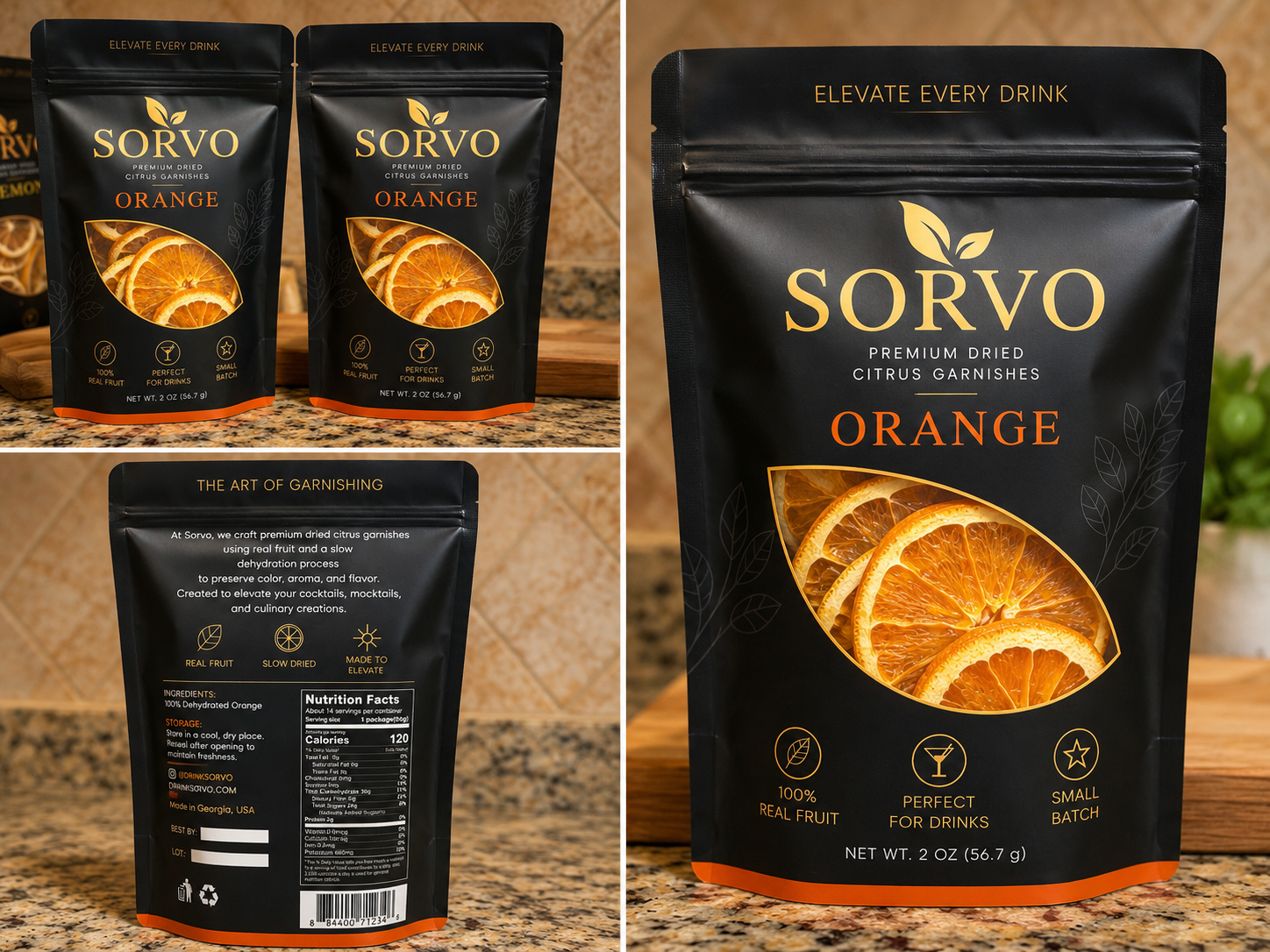 Premium Dried Orange Garnish