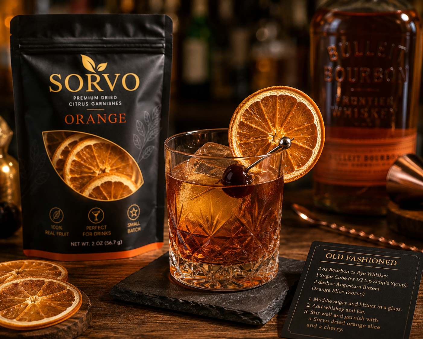Premium Dried Orange Garnish