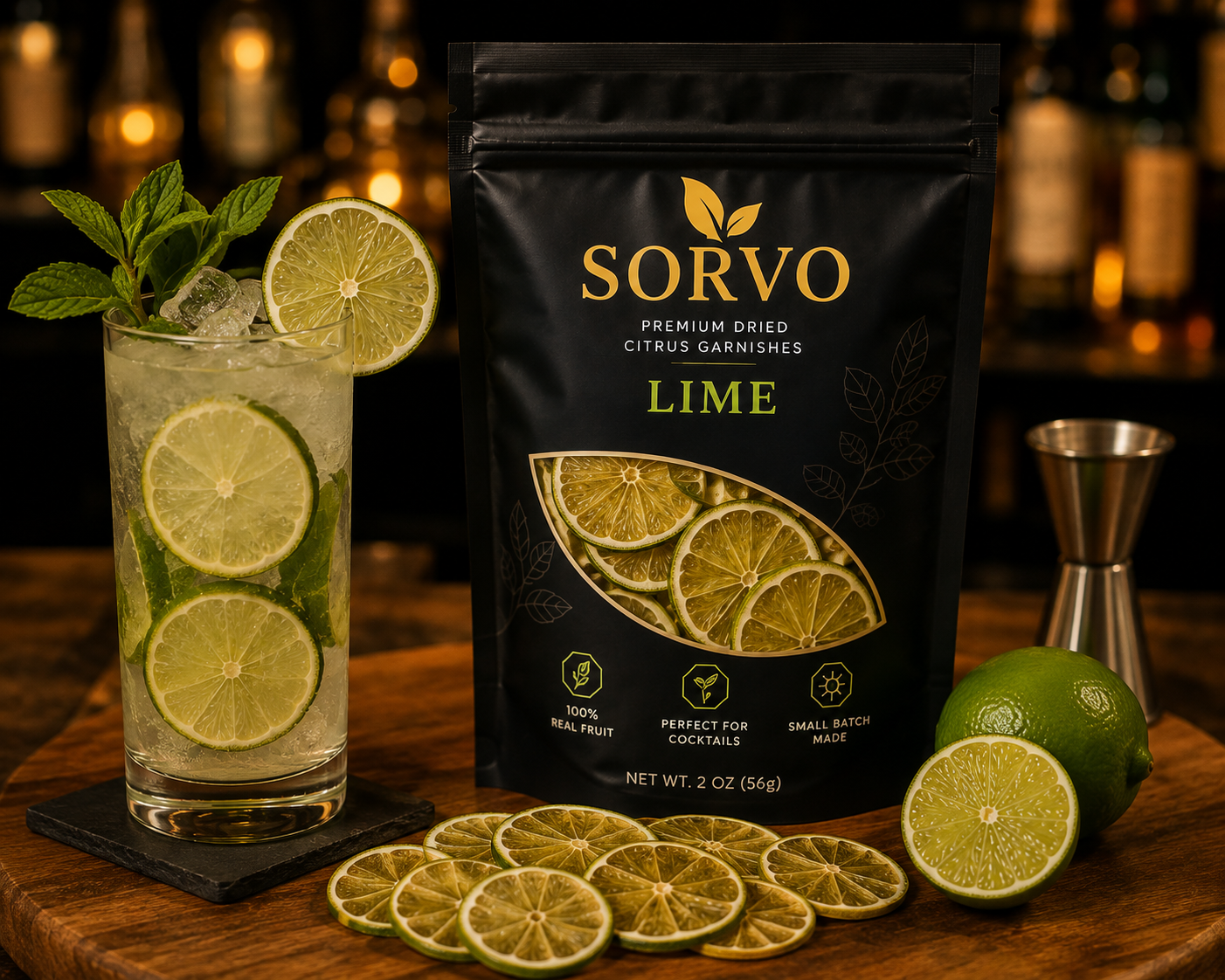 Premium Dried Lime Garnish