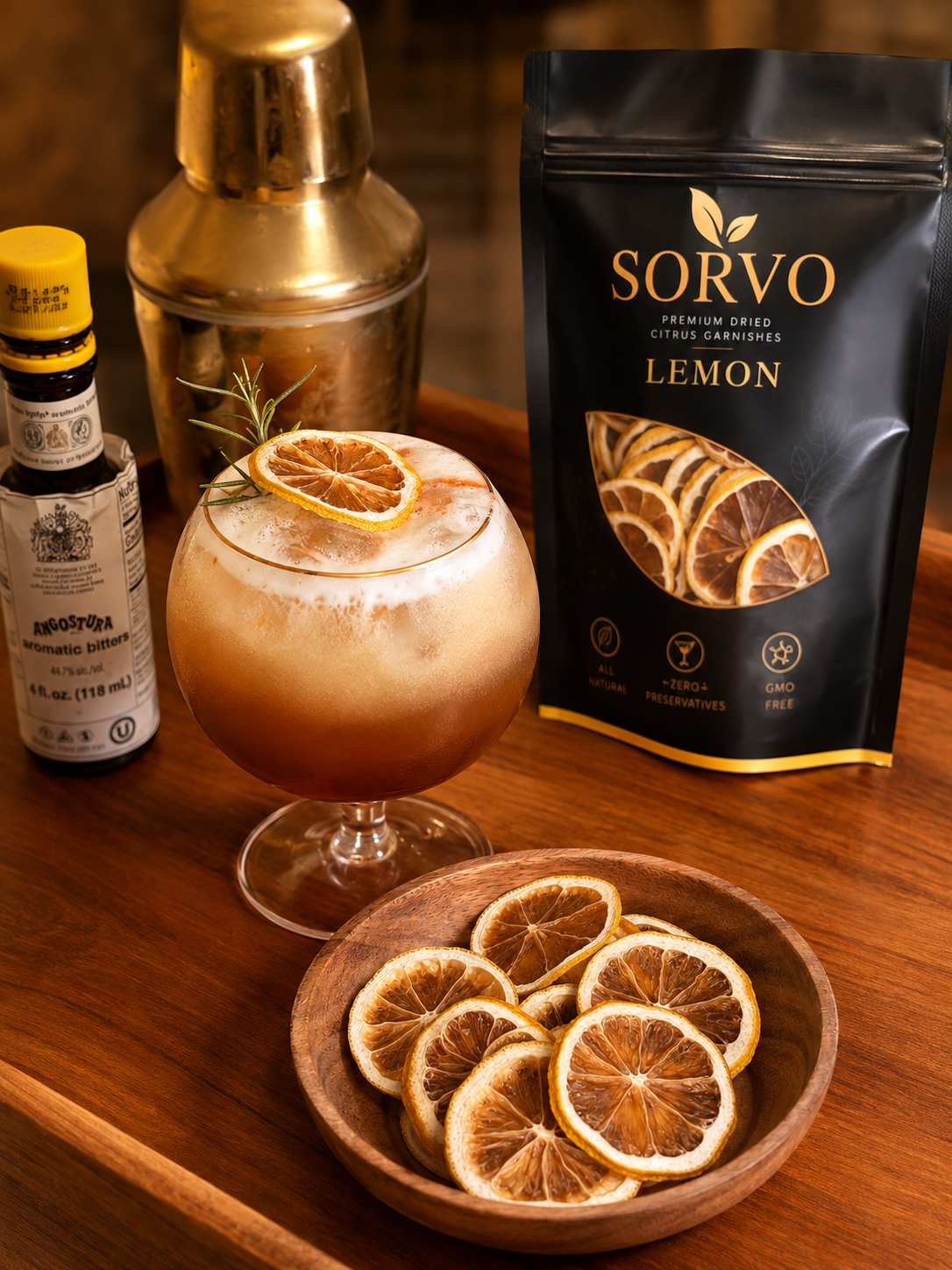 Premium Dried Lemon Garnish