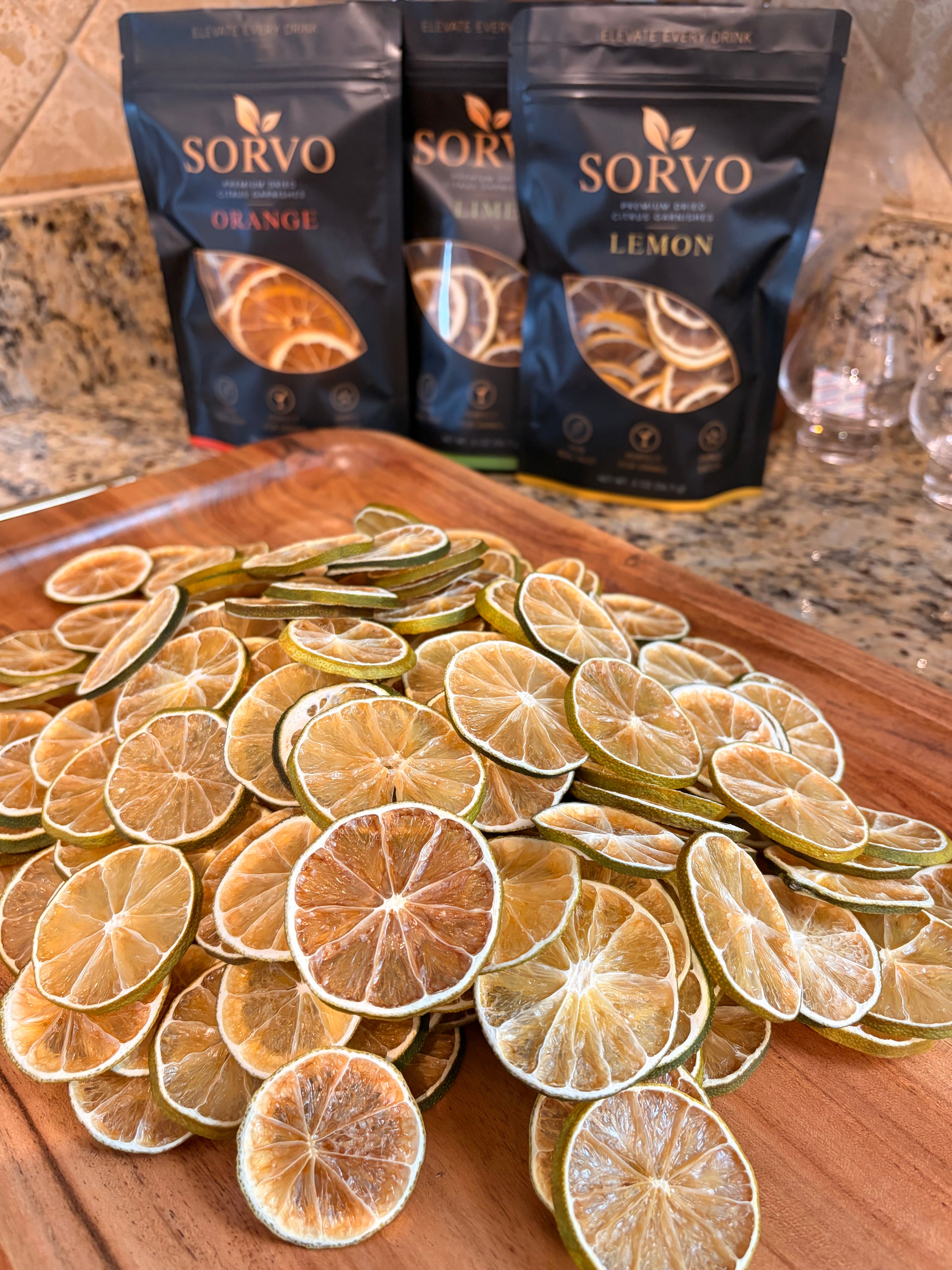 Premium Dried Lime Garnish